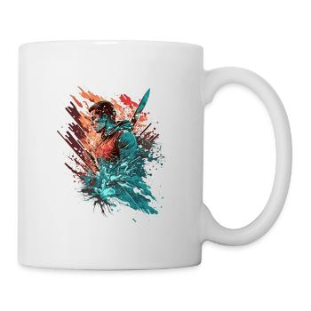 Skieurs : montrez votre passion pour le poudreur! - Mug blanc - blanc - Droite