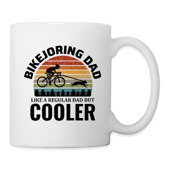 Bikejoring DogScooting Dog Sport Bike Bicycle Dad - Mug - white - Right