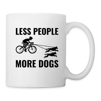 Bikejoring DogScooting Dog Sport Bike Bicycle Ride - Mug blanc - blanc - Droite
