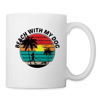 Beach Canicross Trail Running Dog Sport Outdoor - Mug - white - Right