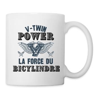 v-twin power - Mug blanc - blanc - Droite