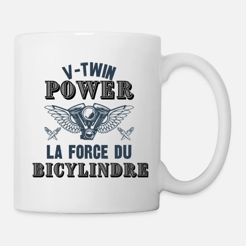 v-twin power - Mug blanc - blanc