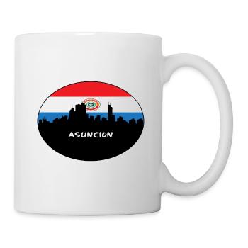 Asuncion Paraguay Drapeau Skyline Silhouette Travel - Mug blanc - blanc - Droite