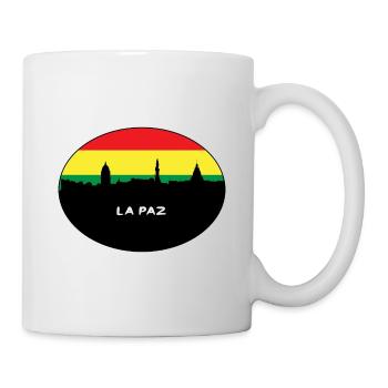 La Paz Bolivie Drapeau Skyline Silhouette Travel - Mug blanc - blanc - Droite