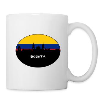 Bogota Colombia Flag Skyline Silhouette Travel - Mug - white - Right