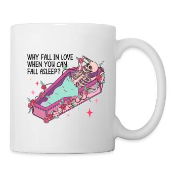 Anti Valentinstag Herz Liebe Geschenkidee Horror - Tasse - Weiß - Rechts