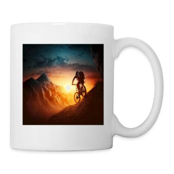 Downhill Graphic Sunset Valley Descent - Mug - white - Right