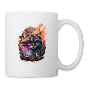 Posion Katze - Tasse - Weiß - Rechts