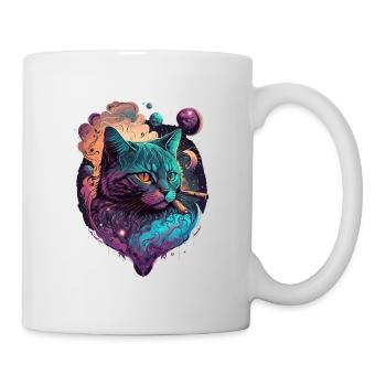 Chat sympa - Mug blanc - blanc - Droite
