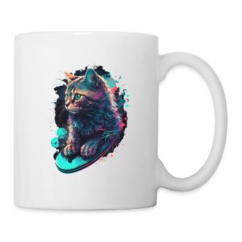 Vaporcat - Mug blanc - blanc - Droite