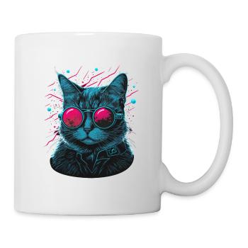 Dj Cat - Mug blanc - blanc - Droite