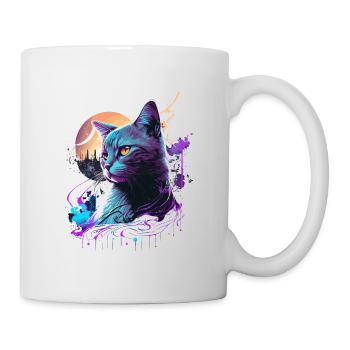 Purple Cat - Mug - white - Right