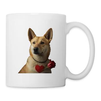 Carolina Dog Saint-Valentin - Mug blanc - blanc - Droite