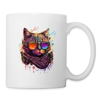 Vaper Wave Cat - Mug - white - Right