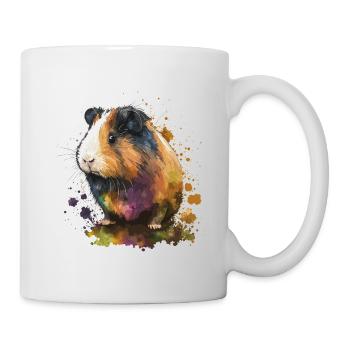 Hamster Illustration - Tasse - Weiß - Rechts
