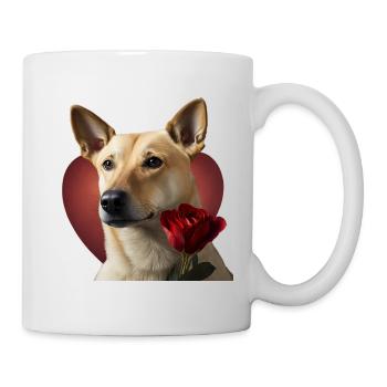 Carolina Dog Saint-Valentin - Mug blanc - blanc - Droite
