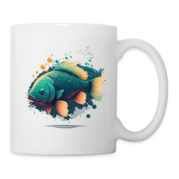 Fischig - Tasse - Weiß - Rechts