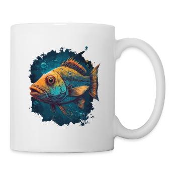 Fische, die im Meer leben - Tasse - Weiß - Rechts
