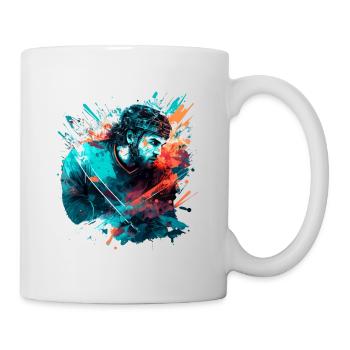 Joueurs de hockey sur glace - Mug blanc - blanc - Droite