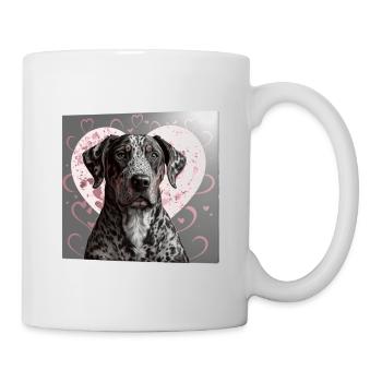 Catahoula Leopard Chien Saint-Valentin - Mug blanc - blanc - Droite