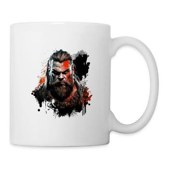 Barbare guerrier viking - Mug blanc - blanc - Droite