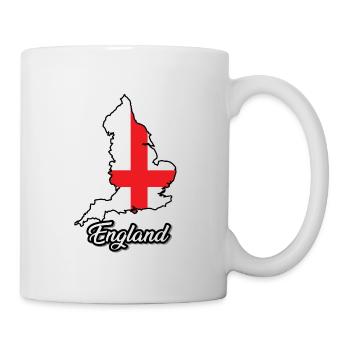 Carte du drapeau de l’Angleterre, Pays - Mug blanc - blanc - Droite