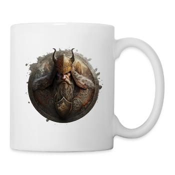Viking warriors Norse mythology - Mug - white - Right