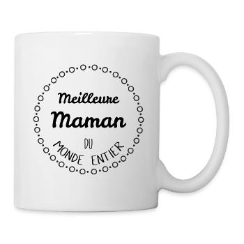 Meilleure maman du monde entier - Mug blanc - blanc - Droite