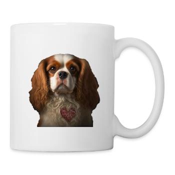 Cavalier King Charles Spaniel Saint-Valentin - Mug blanc - blanc - Droite