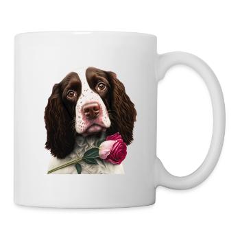 English Springer Spaniel Saint-Valentin - Mug blanc - blanc - Droite