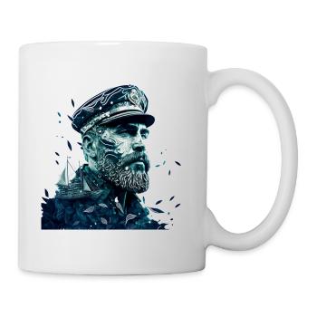 Abenteuer auf hoher See, Seemann Segelschiff - Tasse - Weiß - Rechts