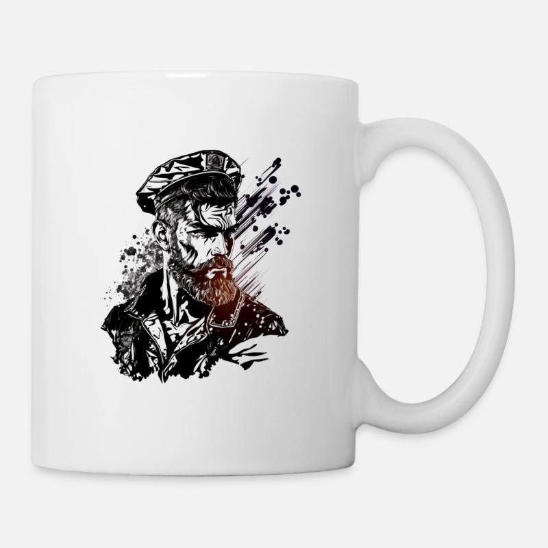 Adventure on the high seas, sailor sailing ship - Mug - white