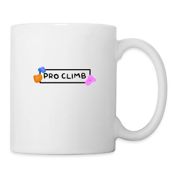 Logo des Pro Climb Climbing Climbing Teams - Tasse - Weiß - Rechts