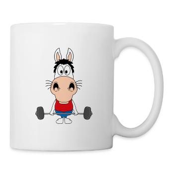 PFERD - PONY - FITNESS - BODYBUILDING - SPORT - Tasse - Weiß - Rechts