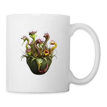 Zombie-Pflanzenfresser - Tasse - Weiß - Rechts