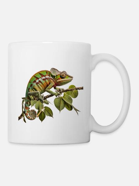 Chamäleon-Glamour - Tasse - Weiß