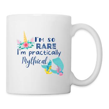 Je suis si rare que je suis pratiquement mythique - Mug blanc - blanc - Droite