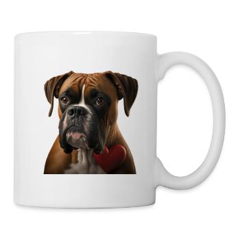 Boxer Saint-Valentin - Mug blanc - blanc - Droite