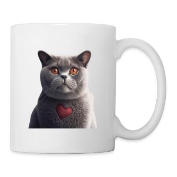 British Shorthair Valentine's Day - Mug - white - Right