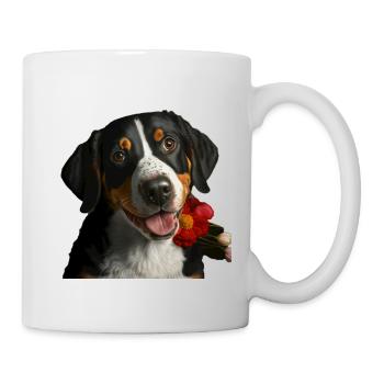 Entlebucher Mountain Dog Saint-Valentin - Mug blanc - blanc - Droite
