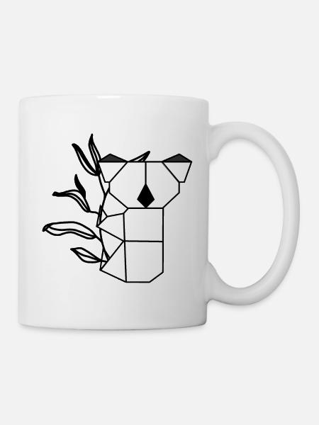 Koala auf Eukalyptus - Tasse - Weiß