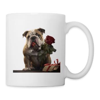 Old English Bulldog Valentines Day - Mug - white - Right