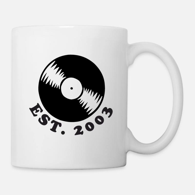 2003 Schallplatte - Tasse - Weiß