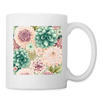 Floral Design 14 - Tasse - Weiß - Rechts