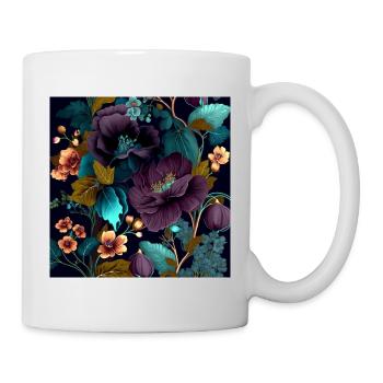 Floral Design 11 - Tasse - Weiß - Rechts