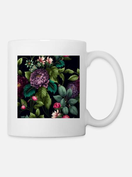 Floral Design 18 - Mug - white