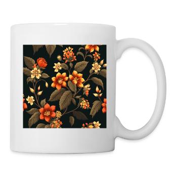 Floral Design 23 - Tasse - Weiß - Rechts