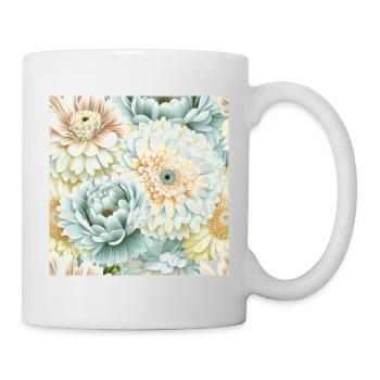Floral Design 3 - Tasse - Weiß - Rechts