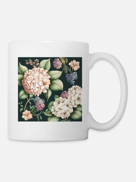 Floral Design 26 - Tasse - Weiß