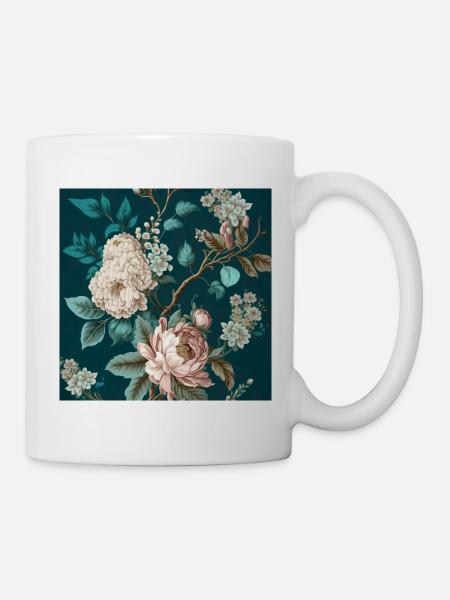 Floral Design 27 - Mug - white